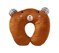 SUIOPPYUW Sleep Soundly Travel Pillows Providing Comfort On-go U-Shaped Pillows Sleep Soft U-Shaped Pillows Portable, Brown Bear, 26 * 30cm