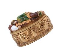 SUIOPPYUW Sleeping St Joseph Resin Statue Vintage Style Religion Case Sculpture Jewelry Storage Box Figurine Table Decor