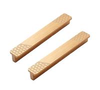 SUIOPPYUW Solid Zinc Alloy Cabinet Handles Brushed Satin Finish for Touch of Elegance Durable and Heat-Resistant Brushed Satin Kitchen Cabinet Knobs Gold Kitchen Handles, 5700-96