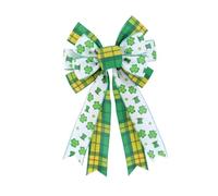 SUIOPPYUW St Patricks Day Bow Wreath Bow Wall Decor Enhancing Various Spaces Creates Stunning Holiday Atmosphere St Patricks Day For Wreath Shamrock Wall