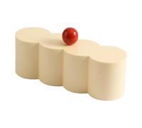 SUIOPPYUW Stylish Makeup Pads Canister Jar Bathroom Storage Box Durable Cotton Swab Holder Container And Ceramic Ball Materials Cotton Swab Holder Container Storage Organizer