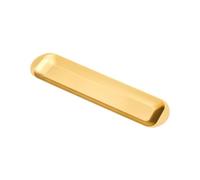 SUIOPPYUW Sushi Plate Platter with Thickened Durable Serving Tray Plate Profound Culinary Presentations Ensuring Long Service Life. Appetizer Fruit Cheese Dinner Rectangle Tableware, Gold, M