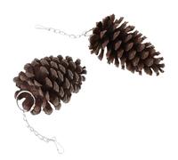 SUIOPPYUW Swing Rat Gerbil Mice Chinchilla Guinea Pig Provides Optimal Playtime Fun And Encourage Creating Healthy Habits Pine Cone Bird Feeder Perch For Budgie Parakeet