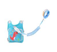 SUIOPPYUW Toddler Harness with Anti Lost Wrist Link Reflective Safety Features and Convenient Storage Adventures with Kids Safe Leash Child Walking Strap Security Leash, Green, 22.5x23.5cm