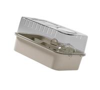 SUIOPPYUW Ventilated Large Hamster Cage Habitat Provides Space Openable Top Allows Interaction Bringing Pets Closer To Owners Large Hamster Cage Habitat Acrylic Portable, white, 46x30x25cm