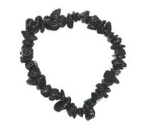 SUIOPPYUW Vibrant Natural Crystal Bracelet Beaded Bangle Made With Unique Agate Beads Irregular Shape Stylish Summer Accessory Natural Agate Beads Loose Spacer, Black
