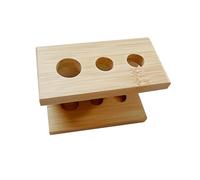 SUIOPPYUW Wood Electric Toothbrush Heads Holder Practical Organizer Adding Modern to Bathroom Efficient Storage Solution Wood Electric Toothbrush Heads Holder Multi Grids, 3 Holes