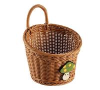 SUIOPPYUW Woven Wall Basket Storage Organizing Plants Decorative Hanging Basket Home Bedroom Kitchen Farmhouse Bin Woven Wall Vegetables Fruits Magazines