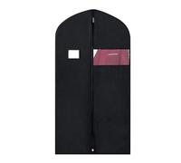 Suit Bags for Storage in the Closet, Dustproof, Moisture-resistant Garment Bags with Zip, Thickened Storage Bags for Home, Cupboard, Travel, Foldable, Space-saving, C. Black, 152*60cm, See description
