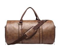 Suit Carrier Bag - Convertible Dress Suitcase, Leather Garment Duffel | Large Capacity Travel, Integrated Shoe Compartment, Garment Bag for Business Leisure Keeps Suits Neat Perfect Overnight Stays