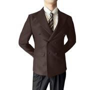 Suit for Men, Men's Double Breasted Linen Suit Two Piece Set for Wedding and Casual Occasions Featuring a Modern Slim Fit Design