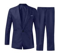Suit for MenTuxedo Suit for Men 2 Piece Suits 2 Piece Regular Fit Suits 1 Button Slim Fit Formal Tuxedo Business Jacket Trousers for Wedding Dinner Occasions