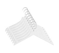 Suit hangers 8pcs White Coat Hanger Solid Wood Clothes Drying Rack Sweater Extra Wide Shoulder Wooden Suit hangers for men