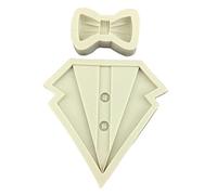 Suit Shirt Bow Silicone Rubber Flexible Food Mould Resin Ceramic Candy Fondant Candy Chocolate Soap Mould Mould Mould for Baking Silicone for Decoration Cakes
