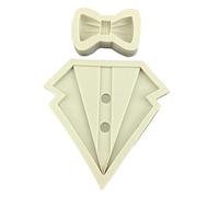 Suit Shirt Bow Silicone Rubber Flexible Food Mould Resin Ceramic Candy Fondant Candy Chocolate Soap Mould Mould Mould for Baking Silicone for Decoration Cakes