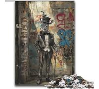 Suit Zebra JigsawPuzzle 2000 Pieces for Adults, Fun Games Every Piece Is Unique - Challenging Family Fun Game (70x100cm)