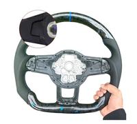 Suitable Compatible For Volkswagen MK7 MK7.5 GTI R GTD GTE Golf 7 LED Blue Thin Paper Forged Carbon Fiber Steering Wheel(2-without hole)