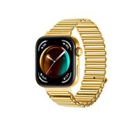 Suitable fit for Huawei fit3 strap fit for HUAWEI WATCH FIT3 metal stainless steel loop back slingshot buckle wristband(Golden)