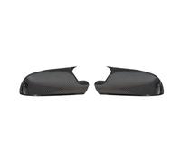 Suitable Fits for Audi A4 A5 B8 A3 A6 Reversing Mirror Cover Pattern Horn Rearview Mirror Shell Bright Black Decoration(Pair fiber patterns)(Pair fiber patterns)