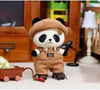 Suitable for 17CM Trendy Dolls, Clothes, Pants, Hats, Glasses, Shoes, Skirts (Hong Kong Sister Overalls Full Set)