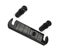 Suitable for 6 string combined compensated bridge tailpiece 101x23.5MM guitar String spacing 10.6MM Black Generic Acoustic Guitar Bridge