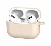 Suitable For AirpodsPro Wireless Headphone Silicone Protective Cover Audio Jack Adapter (Beige, One Size)
