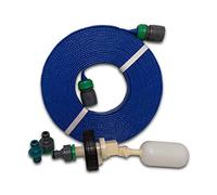 Suitable for Aquaroll Mains Water Adaptor Ball Valve Kit From Care-avan with Space Saving 7.5 mtr FLAT Food Grade Hose BY CARE-AVAN