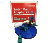 Suitable for Aquaroll Mains Water Adaptor Ball Valve Kit with Space Saving 10 mtr FLAT Food Grade Hose by Care-avan