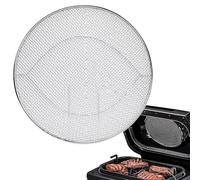 Suitable for BBQ Gril - Layer Splash Guard Air Fryer Accessory, Stainless Steel Splatter Shield - 29cm Double Layer Fine Mesh Guard, Oil Splash Screen Lid | Kitchen Frying Grease Protection