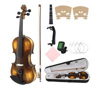 Suitable for beginners 4/4 size linden wood violin set includes shoulder rest Violin Starter Kit
