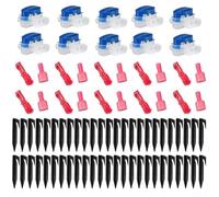Suitable For Border Cable Kits With 50 Pins, 10 Connectors, 10 Terminals For Robotic Mowers Compatible With For WORX For LANDROID For Bosch Indego