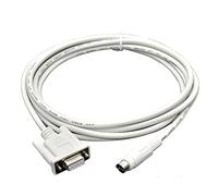 Suitable for Delta PLC Programming Cable PC-DVP Download Cable Serial RS232 Interface DVPCAB215 Data Wire(DVPCAB215(White),10m)