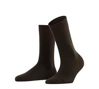 FALKE Women's Sensitive Berlin W So Wool Cotton With Soft Tops 1 Pair Socks, Brown Dark 5230, 5.5-8