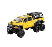 Suitable For Dodge Ram 1500 REX Pickup Truck 1:24 Die-cast Alloy Model With Sound And Light Effects(Yellow)