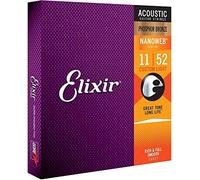 Suitable for Elixir Strings Phosphor Bronze Acoustic Guitar Strings with Nanoweb Coating, Custom Light (.011-.052)