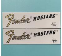 Suitable For Fender Mustang Logo Water Transfer Stickers for Electric Guitar & Bass - Trademark Tearable Film