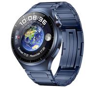 Suitable for Huawei Watch5 ultra-light pure titanium convex head I-shaped thin titanium metal quick-release watch strap 20mm/22mm, Azure 01,20mm