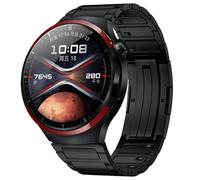 Suitable for Huawei Watch5 ultra-light pure titanium convex head I-shaped thin titanium metal quick-release watch strap 20mm/22mm,Black 03,22mm