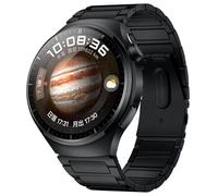 Suitable for Huawei Watch5 ultra-light pure titanium convex head I-shaped thin titanium metal quick-release watch strap 20mm/22mm, Black 01,20mm