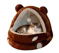 Suitable for Indoor cat and Small Dog pet beds, Soothing Dog beds and cat Hole beds, 20-inch pet Bed Bottom Anti-Slip and Washable, Curved Tents