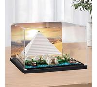Suitable for Le-go 21058 pyramid model, dustproof transparent display box designed for 21058 pyramid model (not including the model) (Background)