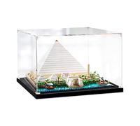Suitable for Le-go 21058 pyramid model, dustproof transparent display box designed for 21058 pyramid model (not including the model) (2mm)