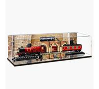 Suitable for LE-GO 76405 Hog-warts Ex-press Collector's Edition Train Acrylic Display Box Hand-made Storage Box Gift Size: 120x25x30 cm (Box Only, Without Model)
