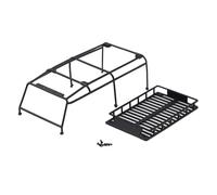 Suitable for Orlandoo Hunter RC 1:32 Model OH32A03 Black Nylon Material Roll Cage + Luggage Rack Accessories(Two Together)