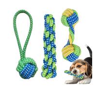 Suitable for Puppy Tights, Teething Rope Toy and Chew 3-Piece, Bites Stretching Strengthening Dogs, Elimination and Massage Goes