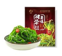 Suitable for Salad and Mixed Noodles with Seaweed Shreds As Side Dishes, Spicy Skirt Vegetable Snacks, Sweet and Sour Kelp Salad 230g/bag, Pickled Vegetables (Spicy flavor,5 bag)