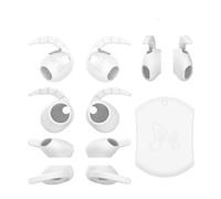 Suitable for Sam-sung Galaxy Buds 4/4 Pro Silicone Ear Tips with Ear Hooks, 3 Pairs Anti-Slip Earbud Covers Replacement Eartips for Galaxy Buds4/ 4 Pro (Galaxy Buds 4(White))