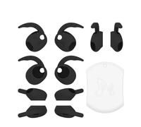 Suitable for Sam-sung Galaxy Buds 4/4 Pro Silicone Ear Tips with Ear Hooks, 3 Pairs Anti-Slip Earbud Covers Replacement Eartips for Galaxy Buds4/ 4 Pro (Galaxy Buds 4(Black))