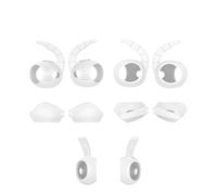Suitable for Sam-sung Galaxy Buds 4 Pro Anti-Slip Silicone Ear Tips Secure Fit Ear Covers Earbuds with hooks(5 Pairs) (White)