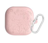 Suitable for Sam-sung Galaxy Buds 4 Pro Earphone Protective Case with Hook, Shockproof and Dustproof Protective Sleeve For Galaxy Buds 4 Pro (Pink)